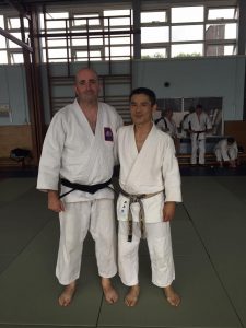 Inoue with Garett at 2016 Summar School